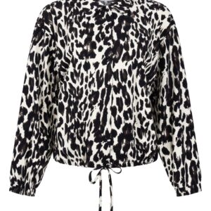 Zoso Print travel blouse Daphne, Zwart