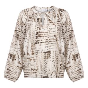 Zoso Printed woven blouse Naomi, Ivoor