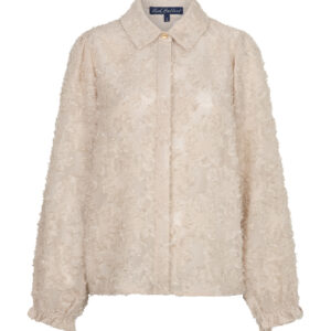 Red Button Blouse fringes, Zand
