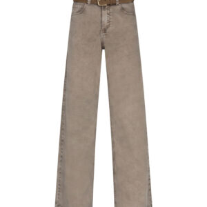 Red Button Colette & belt washed twill color, Bruin