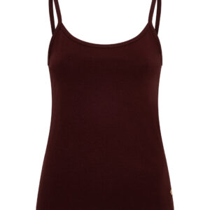 Red Button Singlet, Bordeauxrood